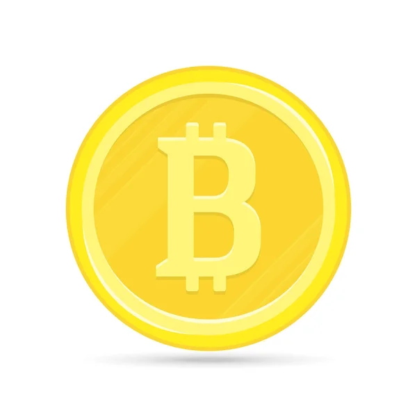 Bitcoin vektor ikonra. — Stock Vector