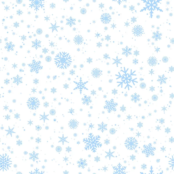 Sneeuwvlokken achtergrond vector. — Stockvector