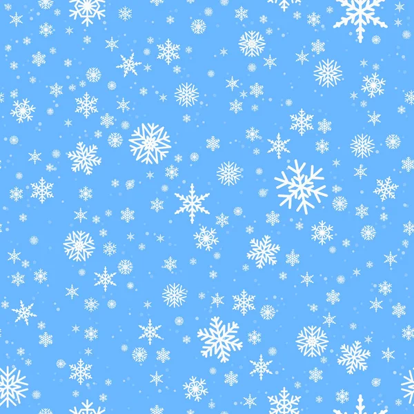 Copos de nieve vector de fondo. — Vector de stock