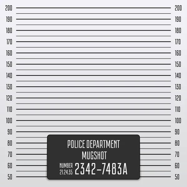 Police mugshot background. — Stock Vector