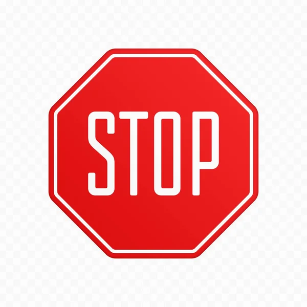 Vettore del segnale di stop. — Vettoriale Stock