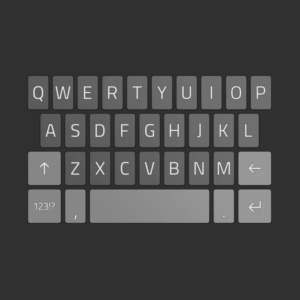 Smartphone teclado vector . — Archivo Imágenes Vectoriales