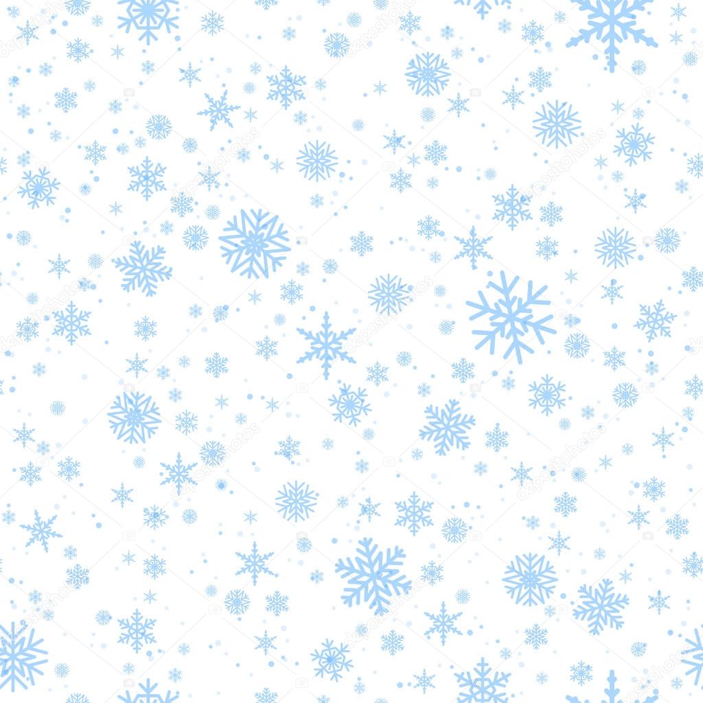 Snowflakes background vector.