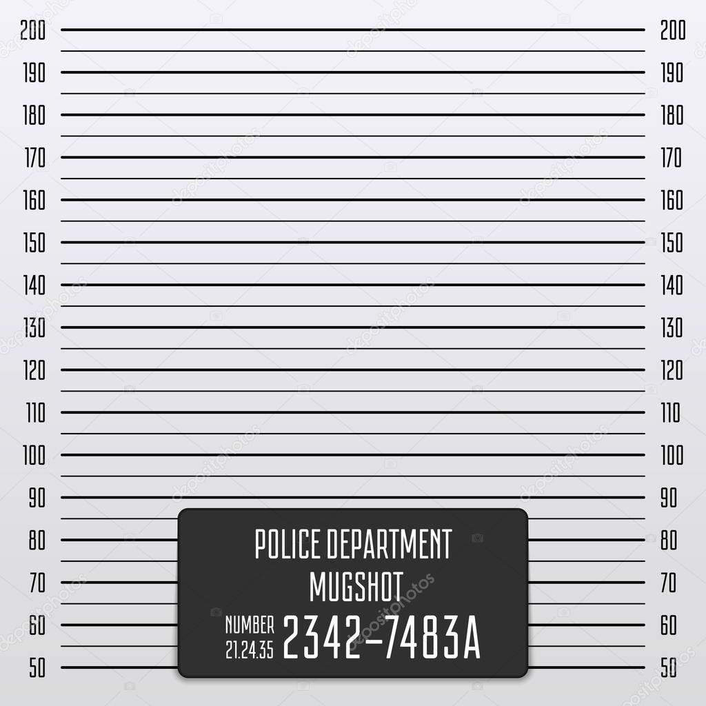 Police mugshot background.