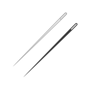 iğne vektör simgesi.