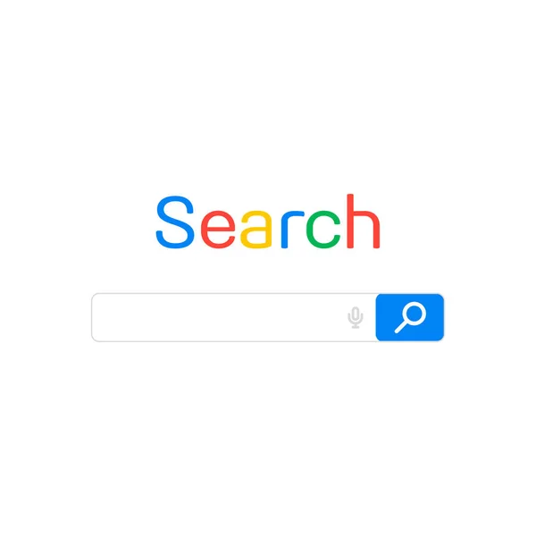 Search bar on site. — Stock Vector