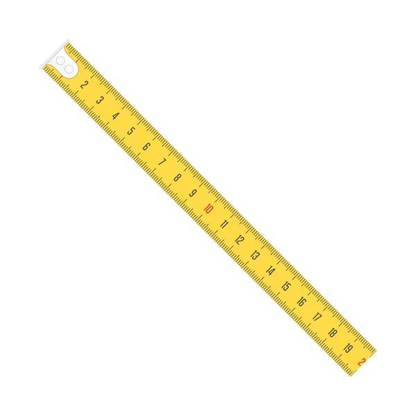 Measure tape vector meter scale. — Stock Vector