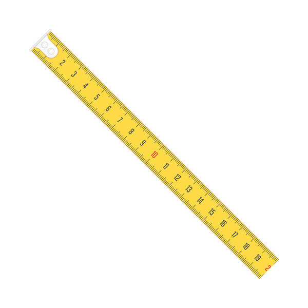 Measure tape vector meter scale.