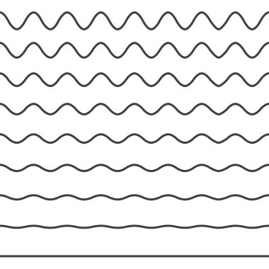 Dalga çizgisi ve dalgalı zikzak deseni.