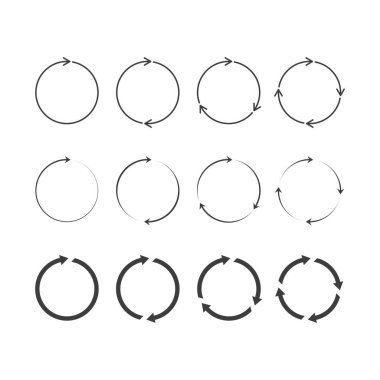 Çember ok vektörü.