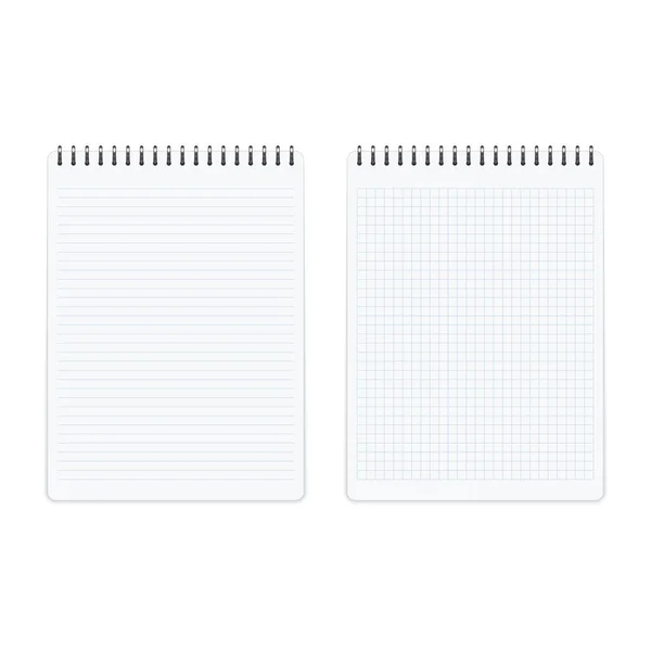 Notebook memo modelos de bloco de notas . — Vetor de Stock