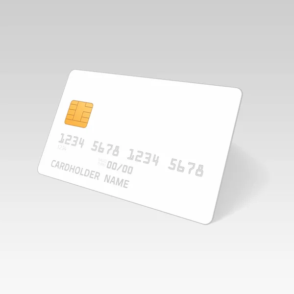Prázdná šablona kreditní karty. — Stockový vektor