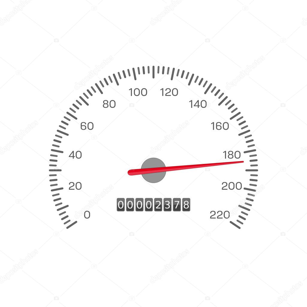 Car speedometer vector.