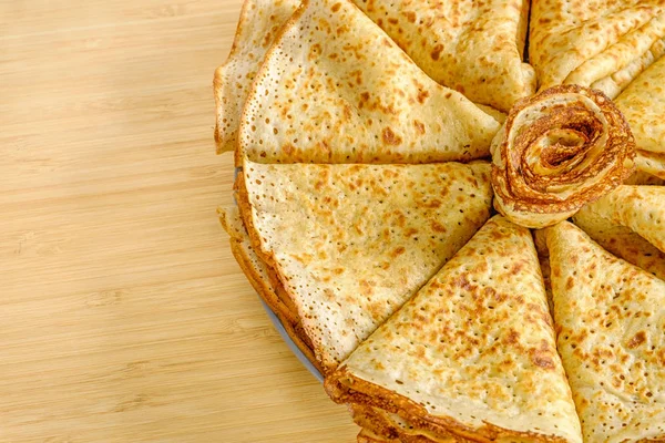 A stack of fried pancakes. — Stock Photo, Image