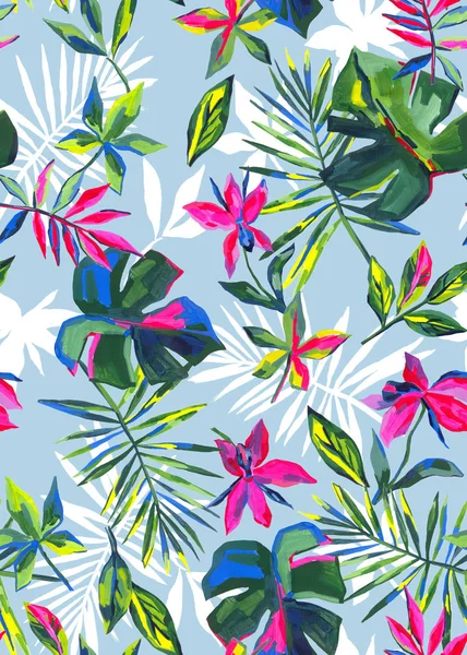 Motif De Plantes Exotiques Sans Couture Image Libre De Droit Par Katya Grib C