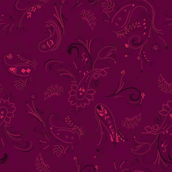 Безшовний Різнокольоровий Елегантний Традиційний Візерунок Пейслі Текстурою Фоні Сучасний Графічний — стоковий вектор