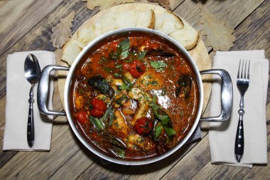 Restoranda İtalyan çorbası