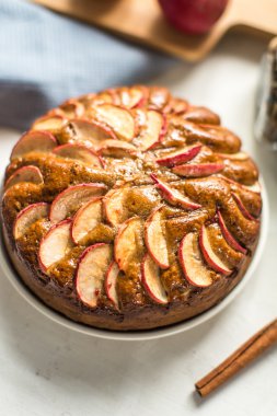 Tarçınlı ev yapımı elmalı turta.