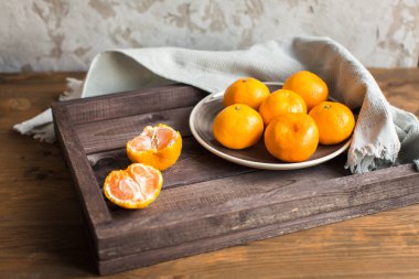 Tablo taze mandalina kase