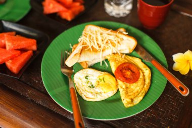 tatile verandada Kahvaltı