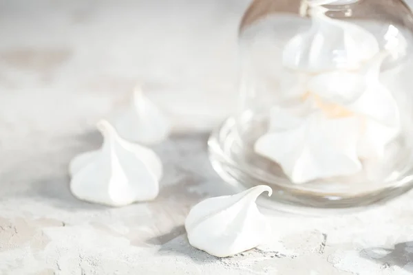 Egg white meringue in a bowl — Stock Photo, Image