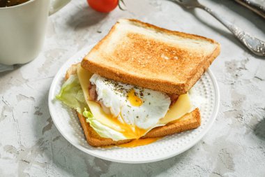 Taze sandviç ile haşlanmış