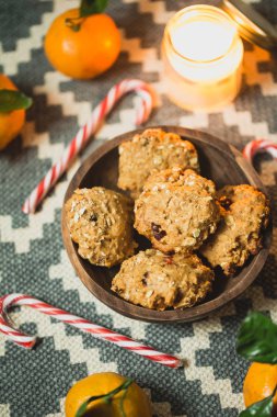 yulaf ezmeli kurabiye ve Noel karamel