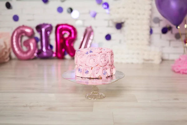 Primer cumpleaños pastel Smash Momentos — Foto de Stock