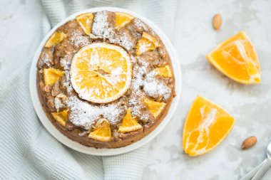 siyah çay portakal pasta