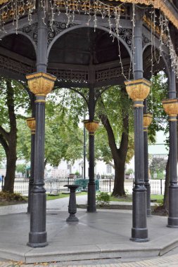 Kiev, Ukrayna, 24 Ağustos 2017 : Pechersk Lavra Manastırı Çeşmesi Manzarası