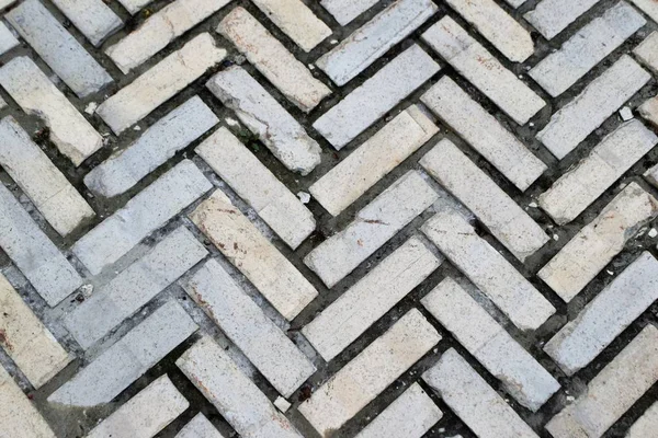 Close up of paving stones on walkway