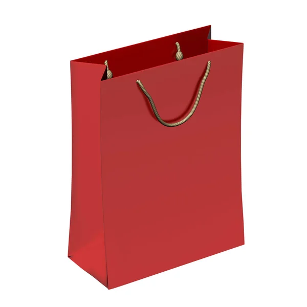 Renderizar saco de presente vermelho — Fotografia de Stock