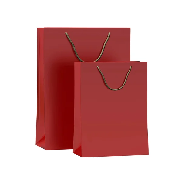 Renderizar bolsa de regalo roja — Foto de Stock