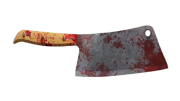 Render Halloween  wood  knife — Stock Photo, Image