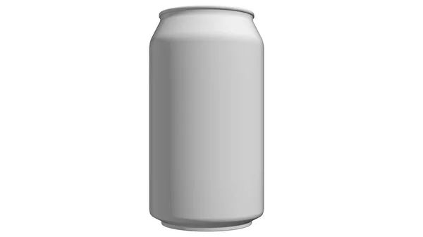 Empty white can for drink — Stock Photo, Image