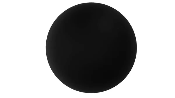 3D візуалізація чорної кулі — стокове фото
