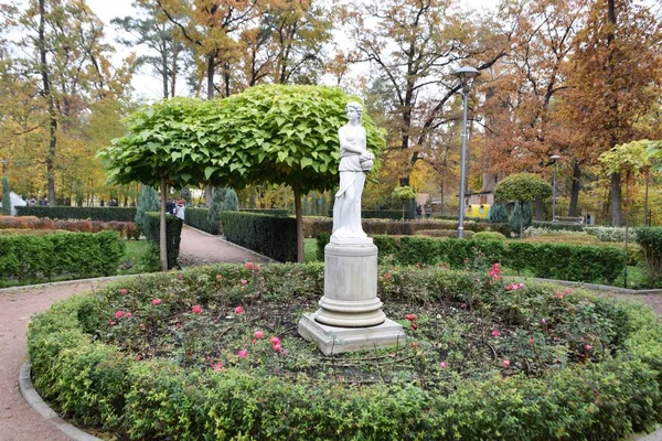 Piękny Widok Park Miejski Jesieni — Zdjęcie stockowe