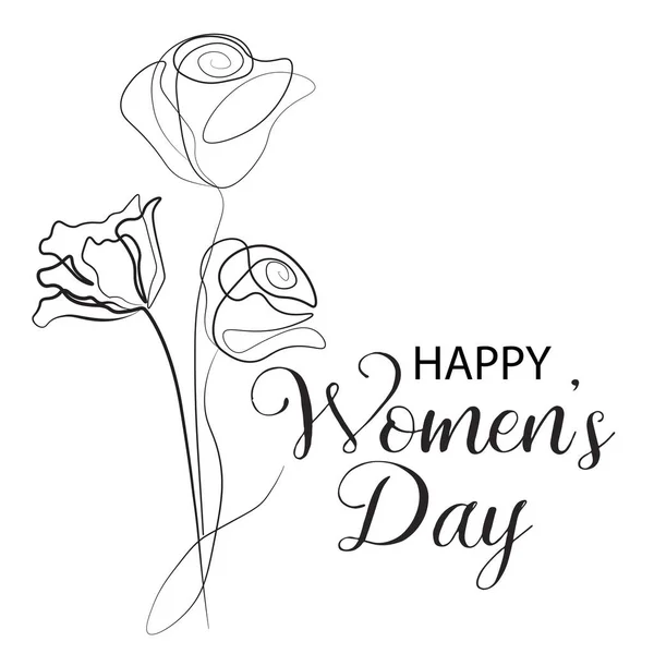 Lale çiçeği çizgisi çizimi