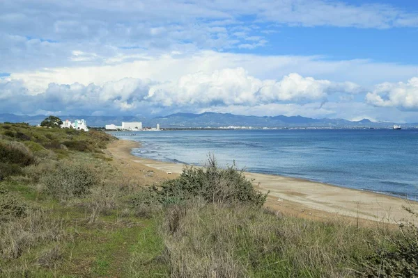 Bello Lato Mare Vista Cipro — Foto Stock