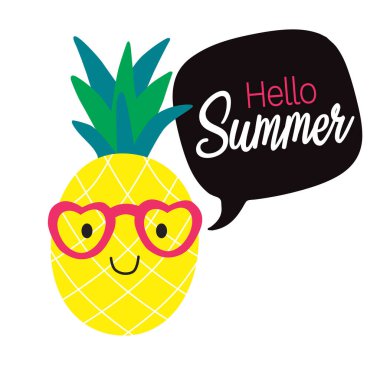 Ananas, Merhaba Yaz, Sanat İllüstrasyonu