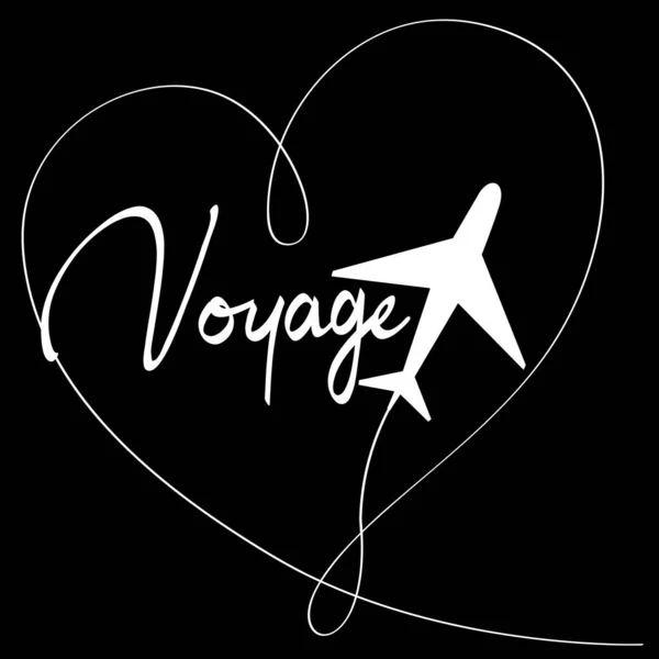 Voyage Symbol Vector Illustration Art — Stock Vector