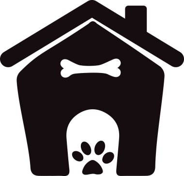 Köpek, ev, sanat, vektör, resim