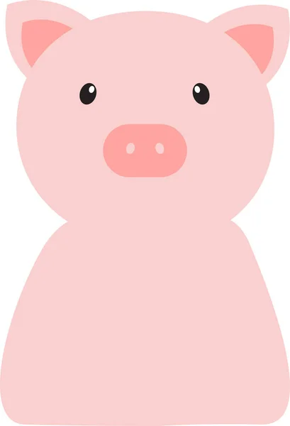 Cute Animal Face Logo Vector Illustration — Stock Vector