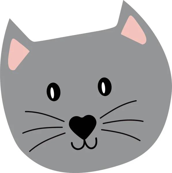 Cute Animal Face Logo Ilustracja Wektor — Wektor stockowy