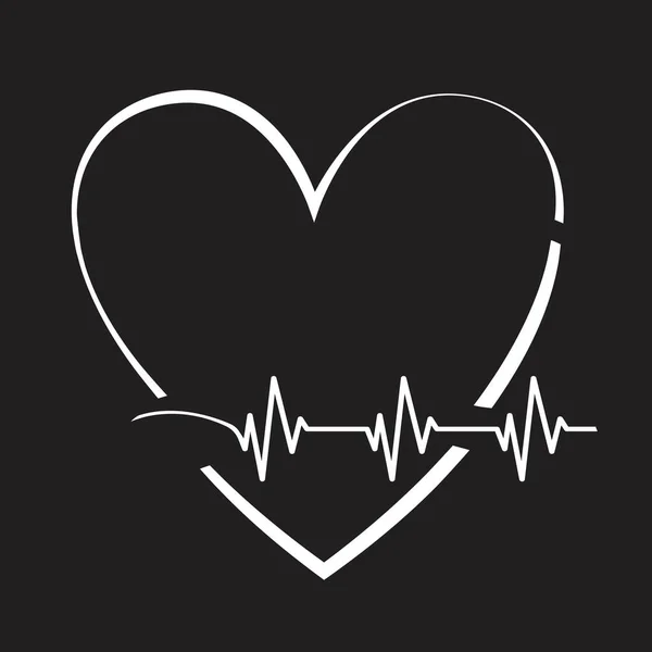 Kardiyoloji Kalp Vektör Arkaplan Çizimi — Stok Vektör