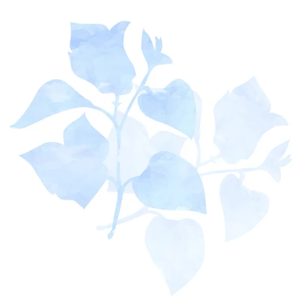 Aquarelle Målning Blomma Skiss Konst Illustration — Stockfoto