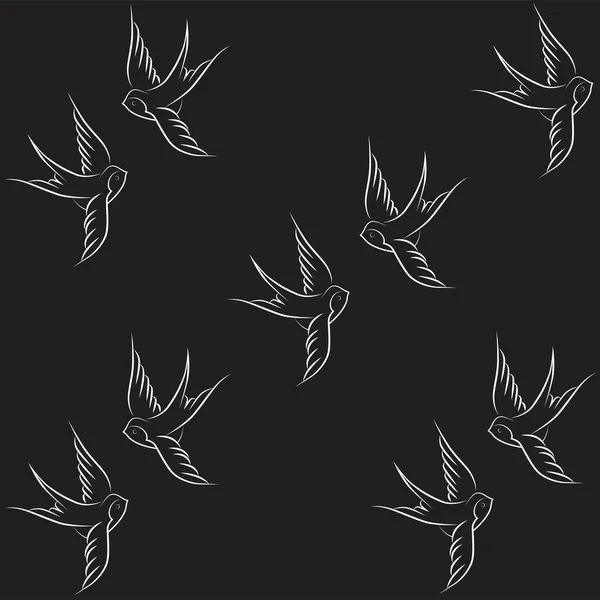 Main Tenant Avaler Oiseau Vecteur Illustration — Image vectorielle