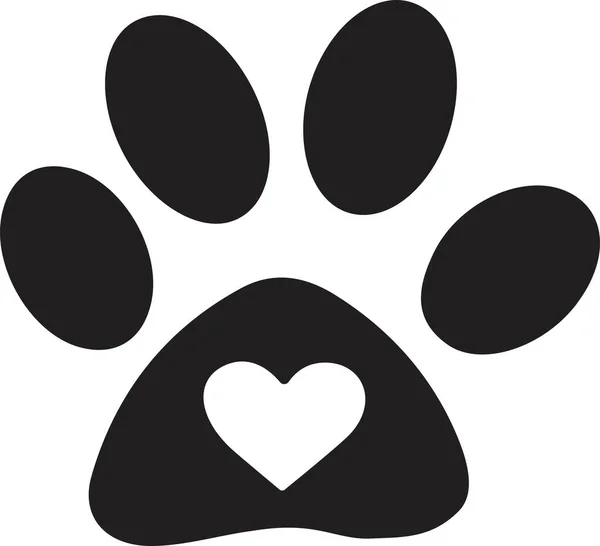 : Hayvan Pençesi Silueti, vektör, illüstrasyon