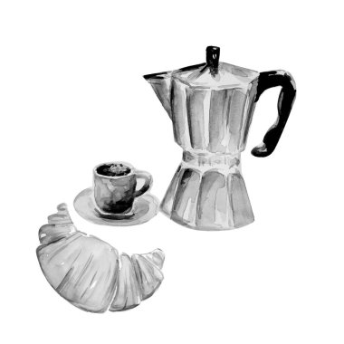 Aquarelle tablosu, resim çizimi.