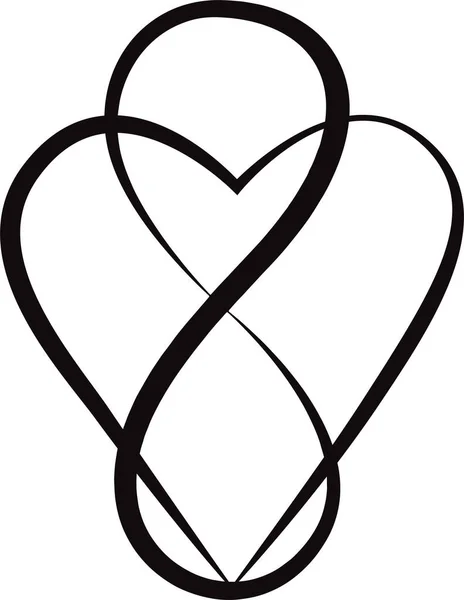 Слон Сердце Символ Векторная Иллюстрация — стоковый вектор